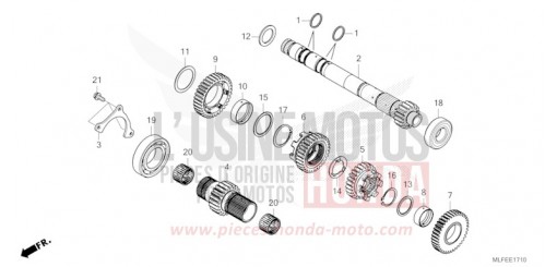 GETRIEBE (HAUPTWELLE) (NT1100D/DE) NT1100DT de 2026